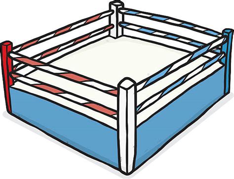 Drawing Of A Boxing Ring Ropes Illustrations, Royalty-Free Vector ...