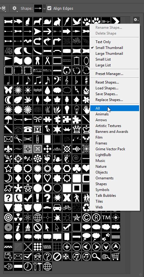 Solved: Where I can find more custom shapes in Photoshop 2... - Adobe ...