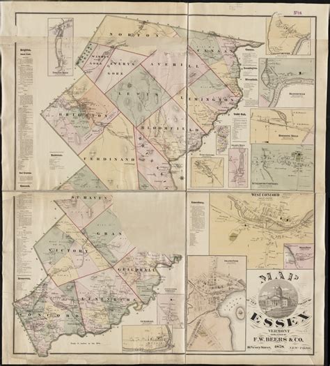 Map of the county of Essex, Vermont - Digital Commonwealth