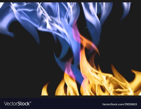 Blue Fire Flames Background