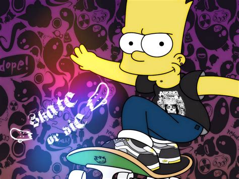 Bart Simpson Skateboarding Wallpaper - KoLPaPer - Awesome Free HD ...