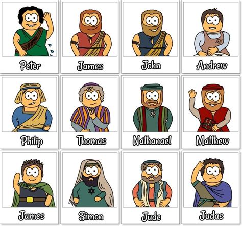 Apostles matching game | Bible printables and games | Pinterest ...