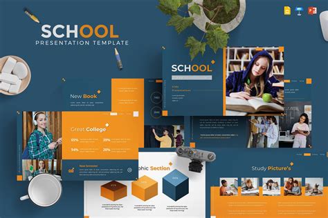 School - Presentation Template | Presentation Templates ~ Creative Market