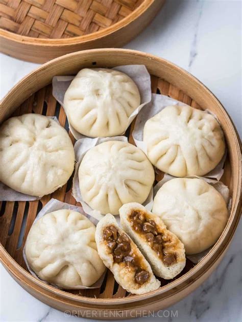 Siopao Asado (Steamed BBQ Pork Buns) - Riverten Kitchen