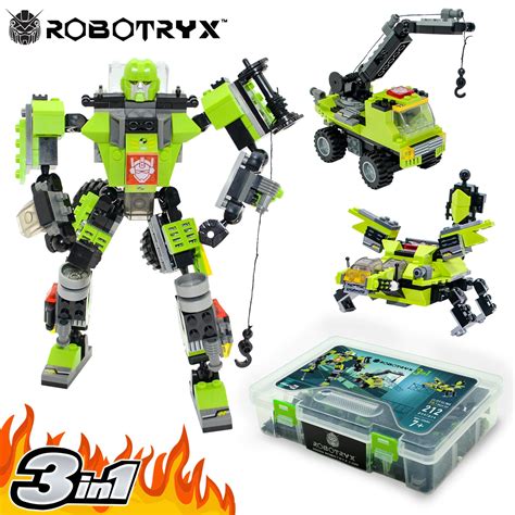 Robot STEM Toy | 3 In 1 Fun Creative Set | Construction Building Toys ...