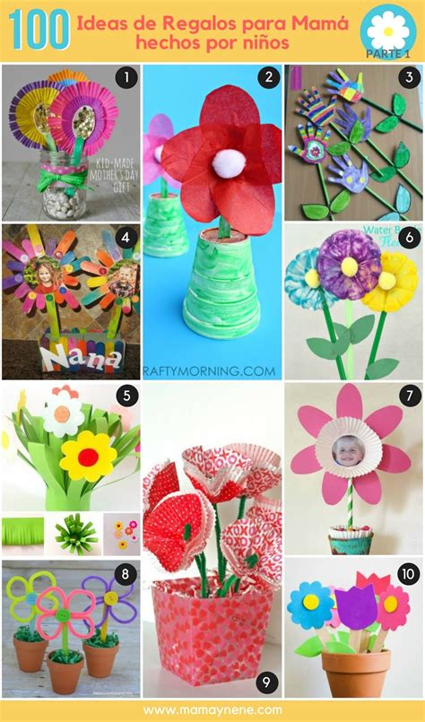 100 IDEAS DE REGALOS PARA MAMÁ, HECHOS POR NIÑOS | Mamá y nené ...