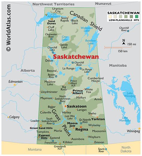 Saskatchewan River Map