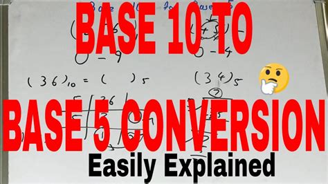 Base 10 to base 5 conversion|How to convert base 10 to base 5|Convert ...