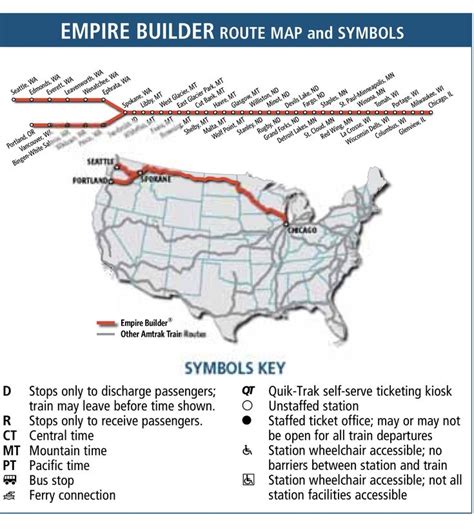 Amtrak Empire Builder Route | Amtrak, Amtrak travel, Amtrak train travel