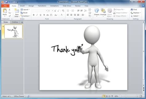 Finish Your PowerPoint Presentations With Animated Thank You Clipart