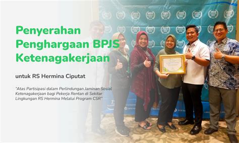 Hermina Hospitals | RS Hermina Ciputat Mendapat Penghargaan dari BPJS