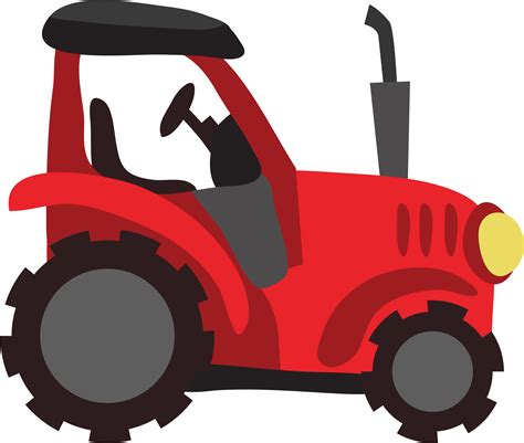 Red Tractor Clipart High Quality Transparent Png Farm Tractor | The ...