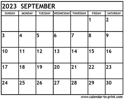 Calendar 2023 September 2023 – Get Calendar 2023 Update