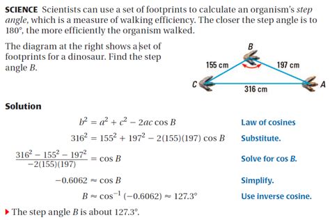 Law of Cosines - Applications of Soh Cah Toa, Law of Sines and Cosines