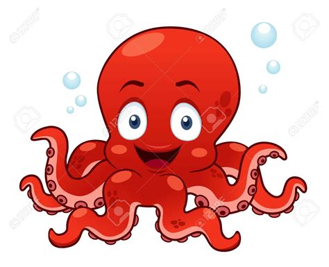 ilustraciÃ³n de dibujos animados pulpo | Cartoon octopus, Cute cartoon ...