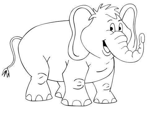 Image result for mewarnai gambar Elephant Sketch, Coloring Pages For ...