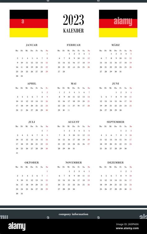 2023 kalender Stock Vector Images - Alamy