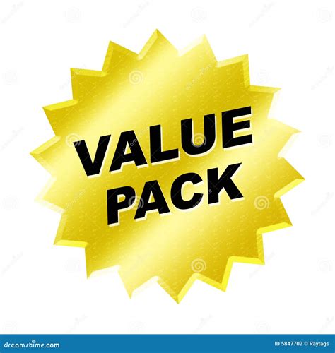 Value Pack Sign stock illustration. Illustration of banner - 5847702