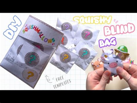 Diy Paper Squishmallows Mystery Blind Bag Free Template Youtube ...