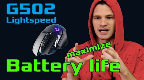 How to maximize battery life on Logitech G502 wireless mouse - YouTube