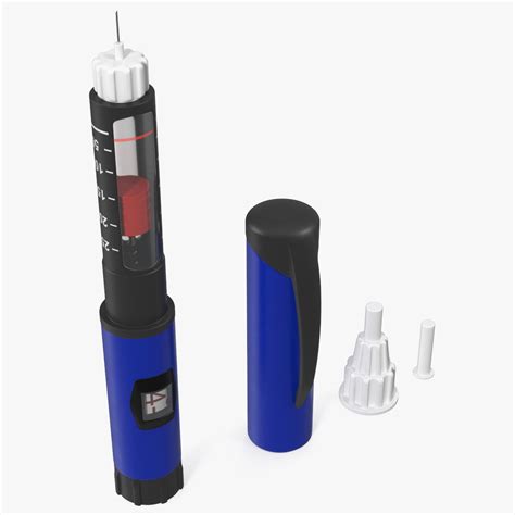 Smart Insulin Pen 250ml Blue 3D Model $29 - .3ds .blend .c4d .fbx .max ...