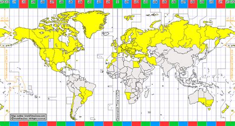 Daylight Saving Time Summer Time of the World by country in 2010- map ...