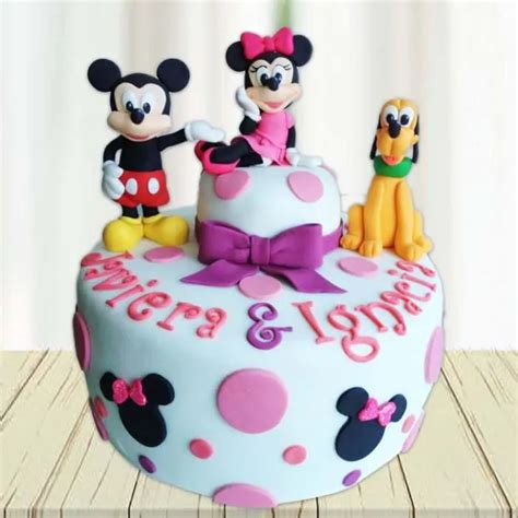 Order a Micky mouse theme cake in black forest flavor online in India