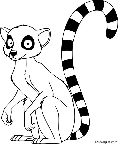 49 free printable Lemur coloring pages, easy to print from any device ...