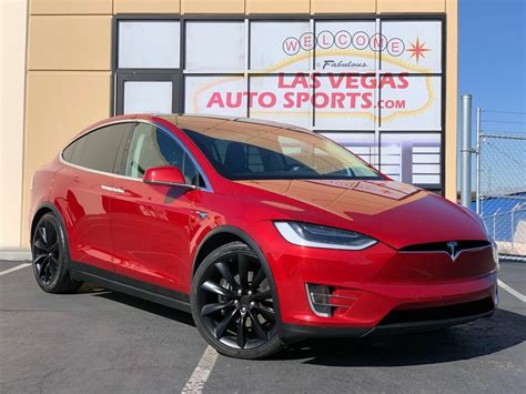 2016 Tesla Model X 90D AWD 4dr SUV 2016 Tesla Model X, Red with 70,250 ...