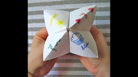 How To Make A Paper Fortune Teller How To Make A Paper Fortune Teller ...