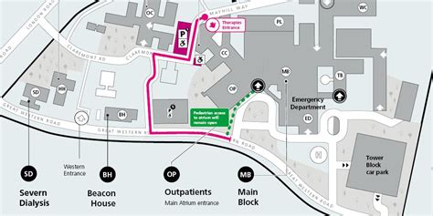 Peterborough Hospital Parking Map