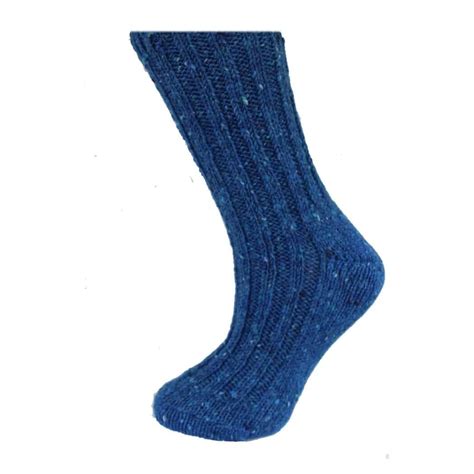 Irish Country Men's Wool Socks - Blue | Celtic Clothing Company