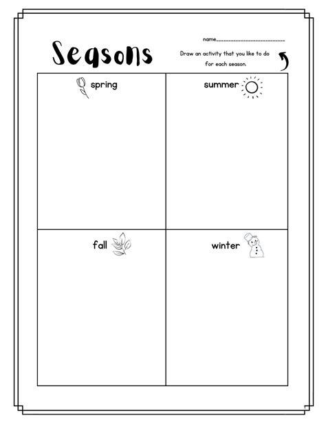 Kindergarten Science Printables