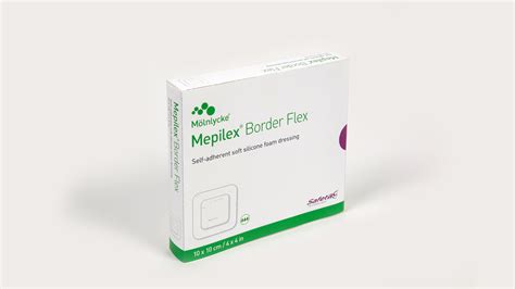 Mepilex Border Flex advanced foam dressing with extra conformability ...