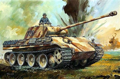 Panther tank | Armored vehicles art, Military drawings, Military artwork