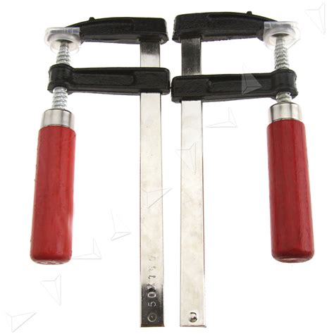 2pcs 6” F Bar Clamps 50 x 150mm/50 x 300mm/80 x 300mm Quick Slide Wood ...