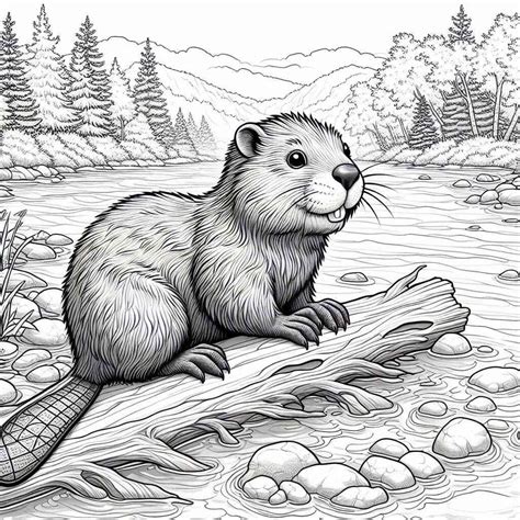 Beaver Coloring Pages