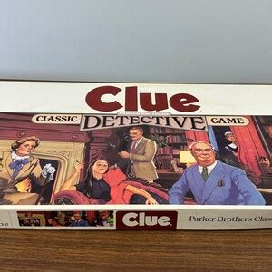 Vintage 1986 Parker Brothers Clue Classic Detective Game who Where How ...