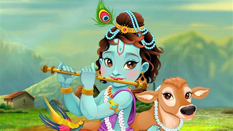 Lord Krishna Cartoon Cute