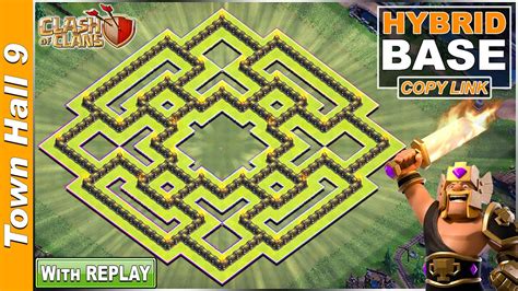 Cách Xếp Nhà Clash Of Clan Hall 9 | New BEST TH9 Base with Replay 2020 ...