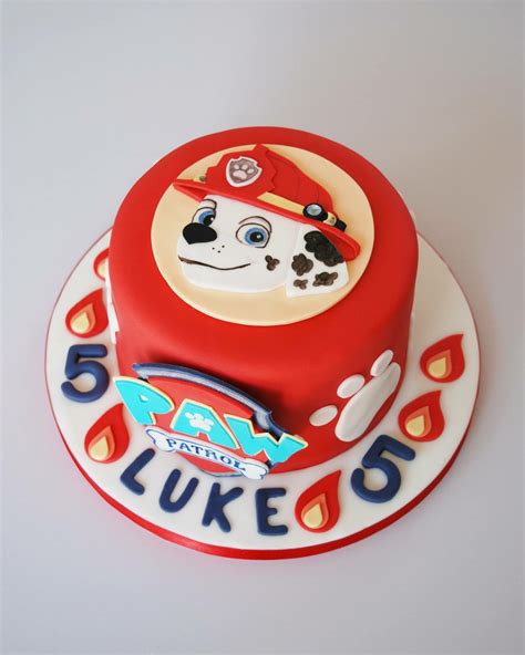 PAW Patrol Marshall cake | Paw patrol birthday cake, Paw patrol cake ...