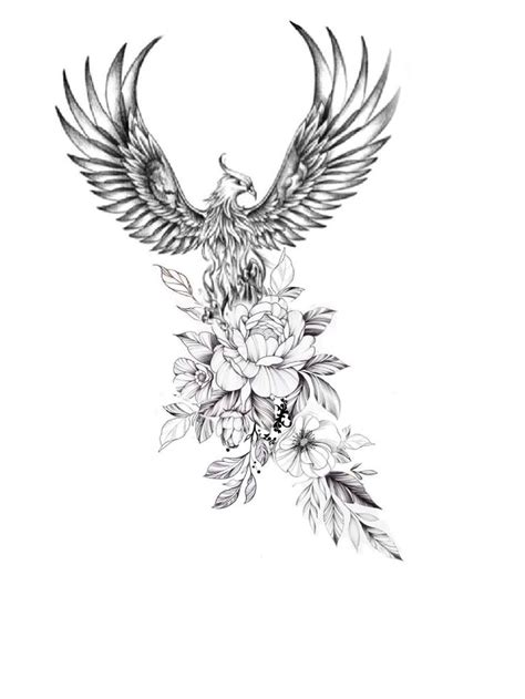 Phoenix Tattoo Stencils