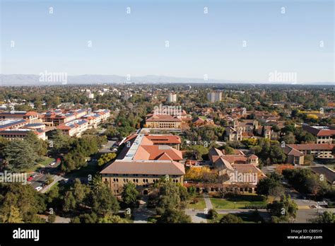 Stanford University aerial view Stock Photo - Alamy