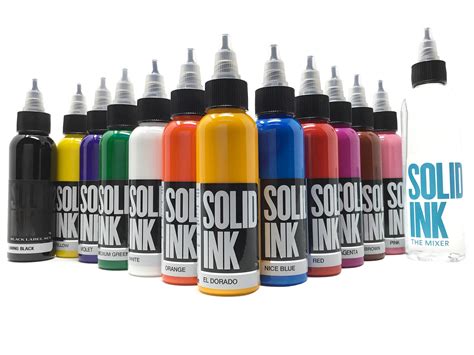 Solid Tattoo Ink 12 Color Spectrum Set | Joker Tattoo Supply ...