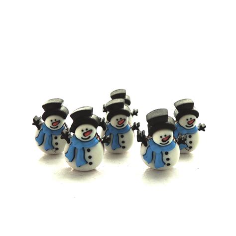 Classic Snowman Buttons by Buttons Galore / Winter Holiday - Etsy