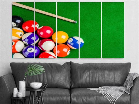 Billiards Wonderful Art for Home Billiard Balls Modern Art | Etsy