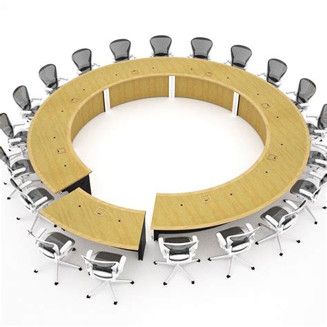 WECU Large Round Conference Table | Paul Downs Cabinetmakers