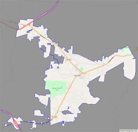 Map of Fairview city, Tennessee - Thong Thai Real