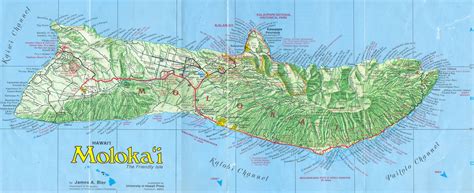 Molokai Road Map - Molokai Hawaii • mappery