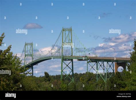 Thousand Islands Bridge over the St Lawrence River in the St Lawrence ...